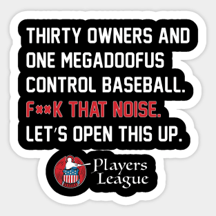 Players League: Manfred's a Doofus Edition Sticker